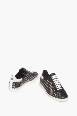 Baskets En Cuir A Clous
