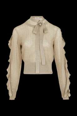 Blouse Col Lavaliere A Manches Longues