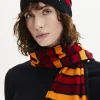 Bonnet A Rayures En Laine Et Cachemire