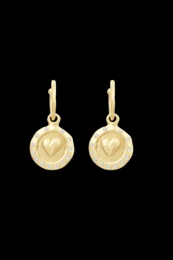 Boucles D'Oreilles Golden Medals Heart
