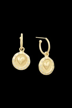 Boucles D'Oreilles Golden Medals Heart