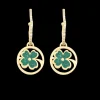 Boucles D'Oreilles Golden Medals Lucky Clover