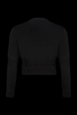 Cardigan Col Rond A Manches Longues