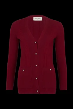 Cardigan Col V A Manches Longues