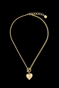Collier Poetic Garden Striped Heart