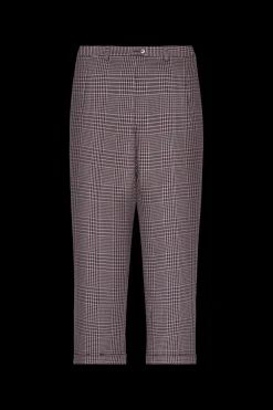 Pantalon Coupe Cigarette A Carreaux Prince De Galles