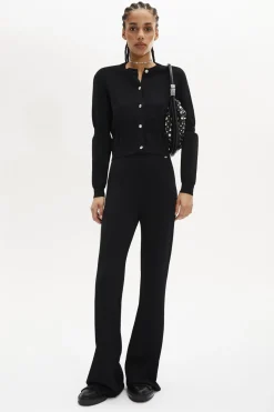Pantalon Taille Haute Coupe Flare