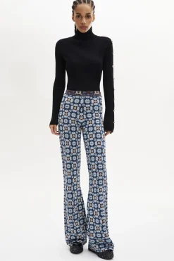 Pantalon Taille Haute, Coupe Flare