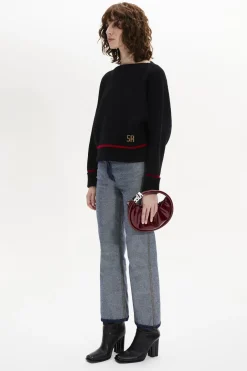 Pull Col Bateau A Manches Longues Coudees