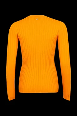 Pull Col Rond A Manches Longues Fendues