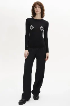 Pull Col Rond Seconde Peau A Manches Longues