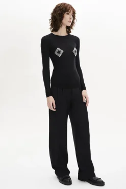 Pull Col Rond Seconde Peau A Manches Longues