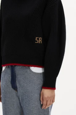 Pull Col Roule A Manches Longues Coudees