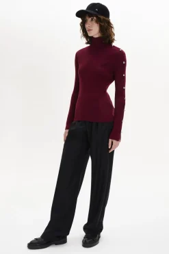 Pull Col Roule A Manches Longues