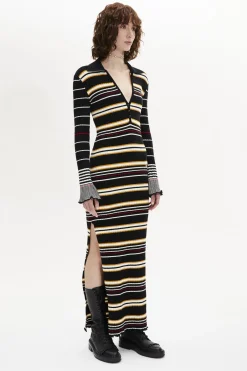Robe Col Polo A Manches Longues
