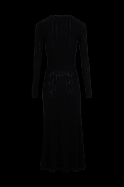 Robe Col Rond A Manches Longues