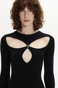 Robe Manches Longues En Viscose