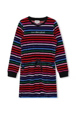 Robe Rayee Multicolore Velours