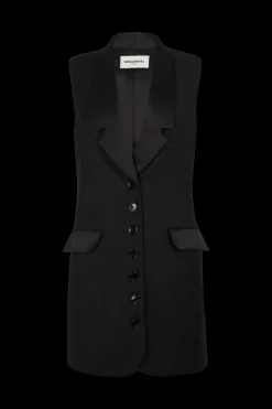Robe Tailleur Sans Manches En Laine Froide