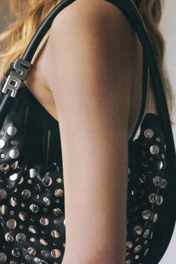 Sac Domino Medium En Cuir Avec Studs