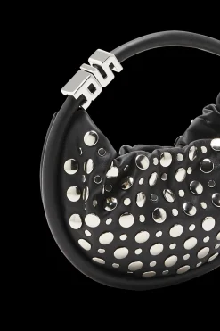 Sac Domino Mini En Cuir Avec Studs