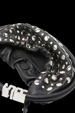 Sac Domino Mini En Cuir Avec Studs