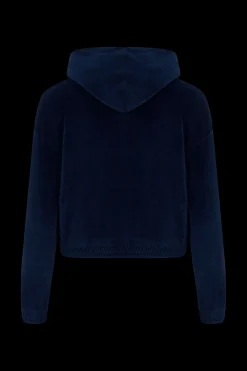 Sweat A Capuche Manches Longues En Velours