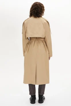 Trench Ceinture En Gabardine