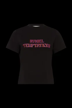 T-Shirt Col Rond Manches Courtes En Jersey De Coton