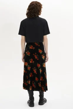 T-Shirt Crop Col Rond Manches Courtes