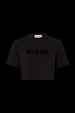 T-Shirt Crop Col Rond Manches Courtes