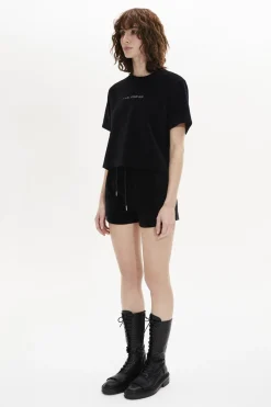 T-Shirt Manches Courtes En Velours